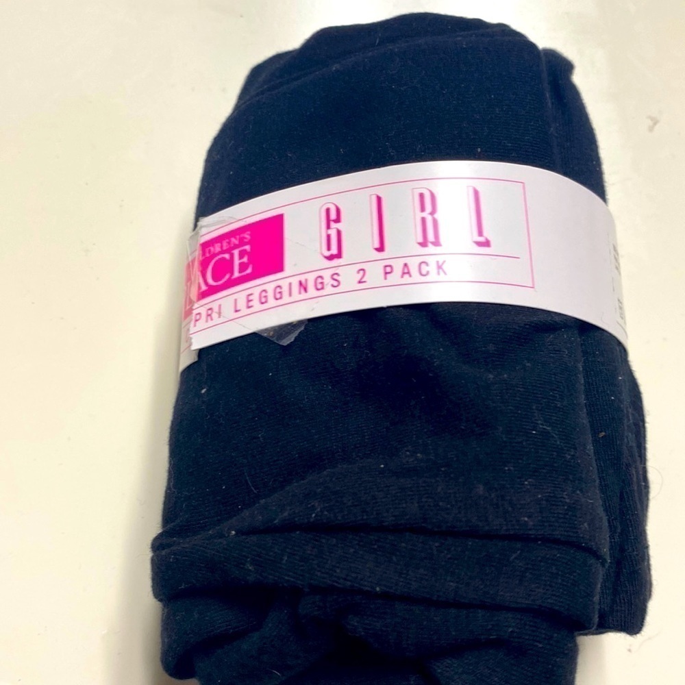 Children’s Place girls new‎ in package 2 pack capri leggings black size 5/6 NWT